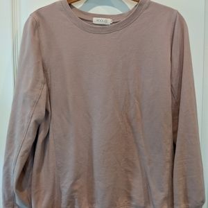 Roolee light pink sweatshirt.